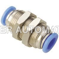 Push Bulkhead Union - Color: Silver