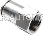 push metal female conector