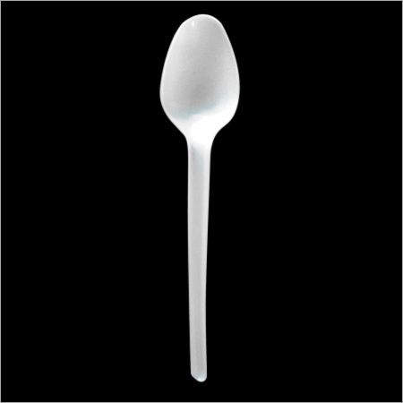 White Plastic Spoon