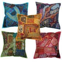 Beads Patch Work Cushion