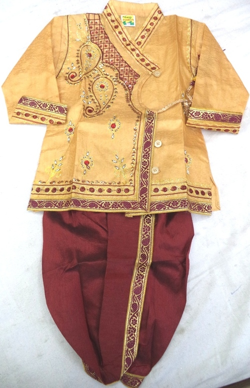 Kids Dhoti handloom silk kurta