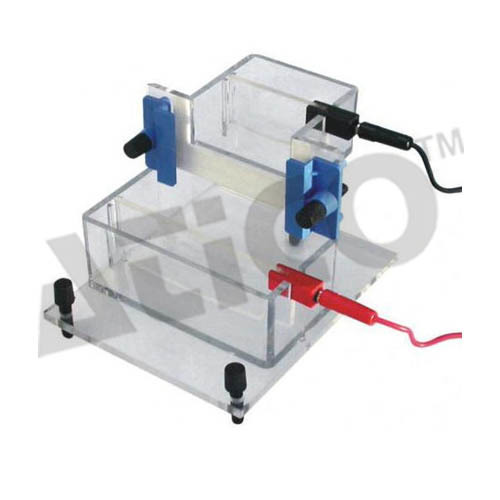 Vertical Slab Gel - Polycarbonate, 15x18x15cm, 8x7cm Gel | Portable Design, Easy Operation, Acrylic Cover, 3 Leveling Screws
