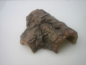 MPS AF-405 Toy - Ceramic, 4x3x2 Inches, Brown | Fish Hideout, Aquarium Decor, Durable, Realistic, Easy to Clean