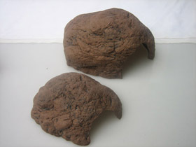 MPS AF-407 (L) Toy - Ceramic, Irregular Shape, Brown | Realistic Design, Durable, Easy to Clean, Provides Shelter