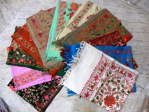 100% Woolen Embroidery Stoles