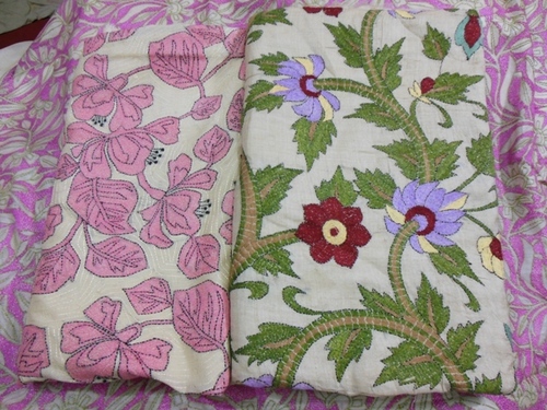 Kantha Stitch Work Saree