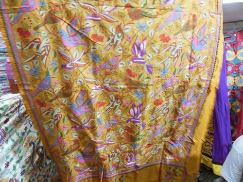 Kantha Work on Saree