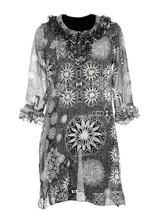 Designer Long Chiffon Kaftan for Ladies