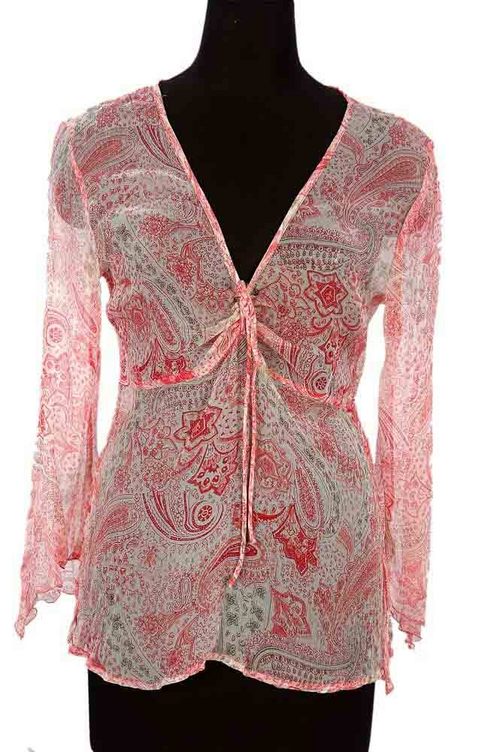 Fancy Chiffon Kaftan Top for Ladies