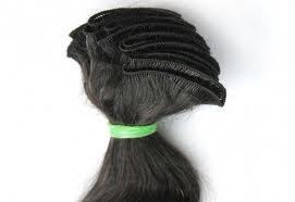 Machine weft hair