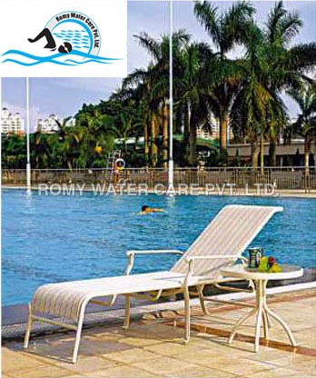 Swimming Pool Lounger - Aluminum, 70x180 cm, White | Relaxing Comfort, Durable Design, Poolside Luxury