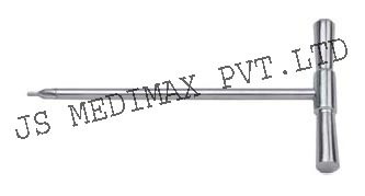Counter Sink - Steel 3.5mm 4.0mm, T-Handle, Silver Finish, Screw-In, Precise Seating