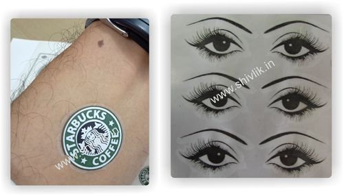 Brown Tattoo Labels