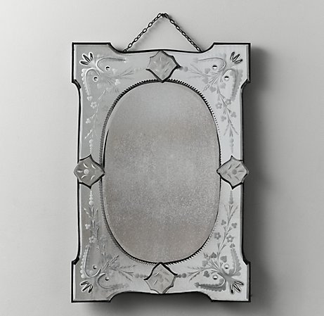 DISTRESSED WALL-MIRROR 