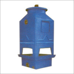 Blue Industrial Cooling Tower