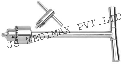 T HANDLE - Stainless Steel, Varied Sizes | Key Chuck, Polished Finish, Easy Grip, Durable Design
