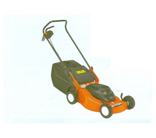 Electric lawn mowers with steel deck