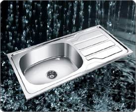 Single Bowl with Drain Board