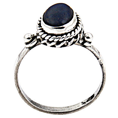 Designer Lapis Gemstone Silver Ring