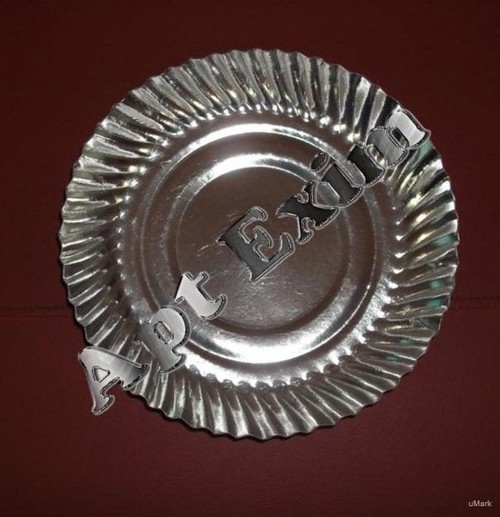 Silver Paper Plate