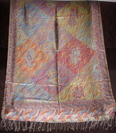100 % Silk Jamawar Stoles