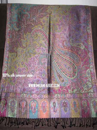 100 % Silk Jamawar Stoles