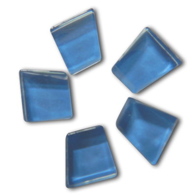 Craft Material - Glass 1x1x0.5 cm Blue, Versatile Durable Lightweight Smooth Finish