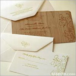 Wedding Cards - Wood 5x7 Inches Brown | Elegant Design, Customizable Text, Matte Finish, Laser Engraving, Eco-Friendly