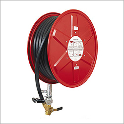 Fire Hose Reel System - Steel & Rubber 600mm Diameter Red | Easy Storage Quick Deployment Reliable Function