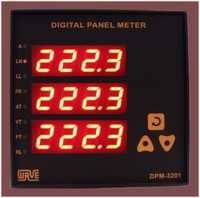 Three Phase Avf Meter - Plastic, 96x96x85 Mm | Microcontroller System, Modular Design, Led Display, Accurate Readings