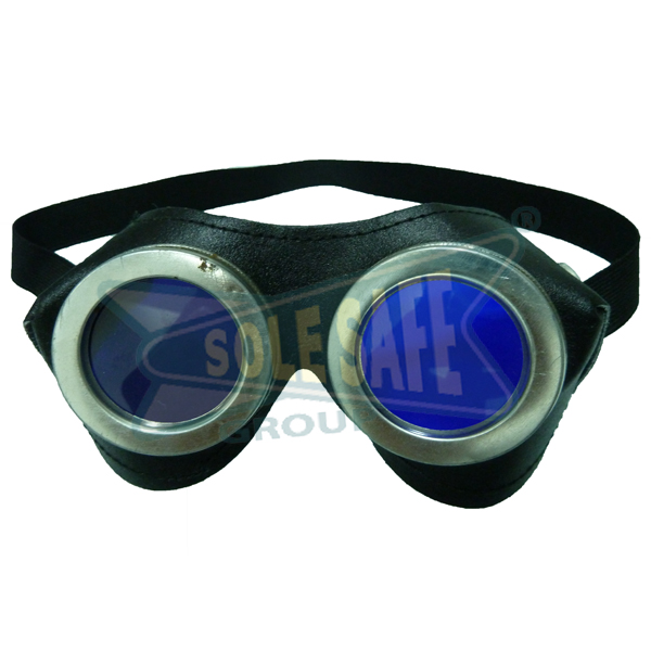 Leather Cup Goggles - Color: Purple