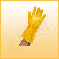 Yellow Pvc Hand Gloves