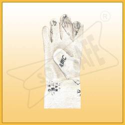 White Asbestos Hand Gloves Amc 41