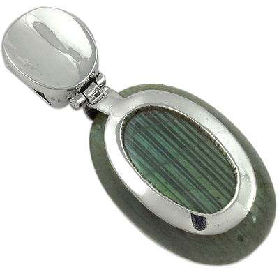 Popular Design Labradorite Gemstone Silver Pendant