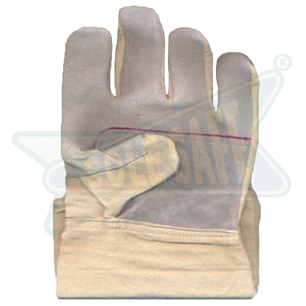 Leather Canvas Hand Gloves