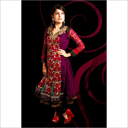 Stylish Black Anarkali Suit