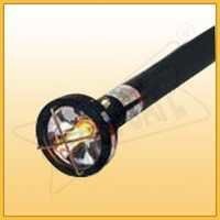 Safety Torch - Plastic Material, Lightweight Design, Matte Black Color | Ideal For Camping Use
