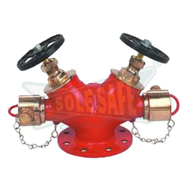 Double Headed Hydrant Valve Application: For Fire Fighting