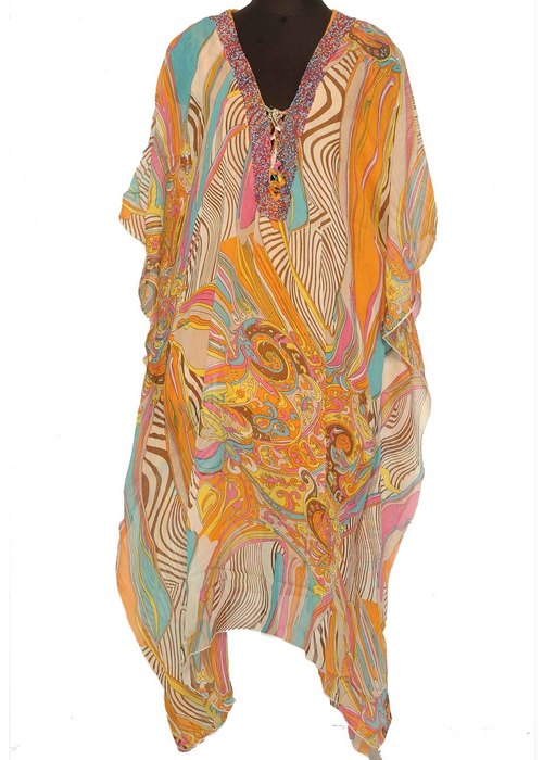 Fancy Printed Long Kaftan for Ladies