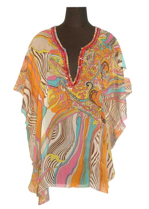 Short Printed Kaftan for Ladies