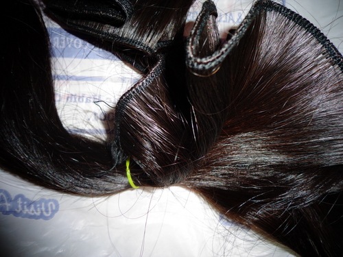 REMY VIRGIN INDIAN HUMAN HAIR - 100% Natural Human Hair, Black, Straight | Tangle-Free, Easy to Use, Thickening Effect, Versatile Styling