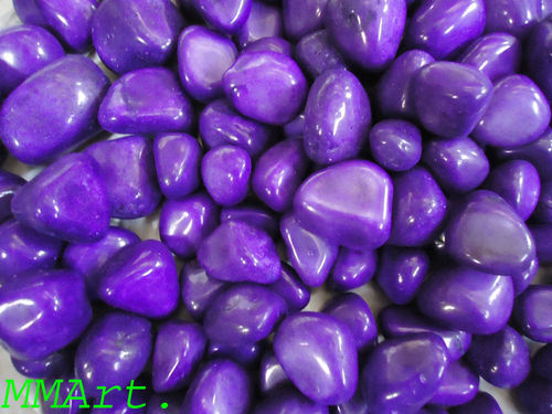 Purple polished pebble