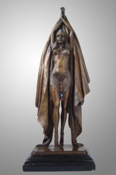 Bronze Egyptian Dancer Statue