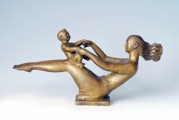 Bronze Mother and Child
