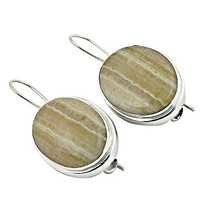 Latest White Agate Round Earrings
