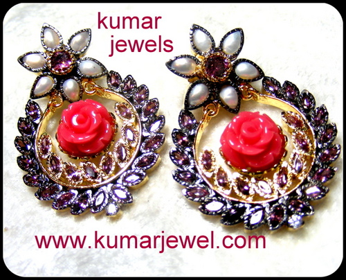 Rising flower earring.
