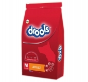 Drools Dog Food Adult Medium Breed - 1.5kg, 3kg, 12kg Pack, Medium Kibble, Natural Fibre, Easy Cleanup