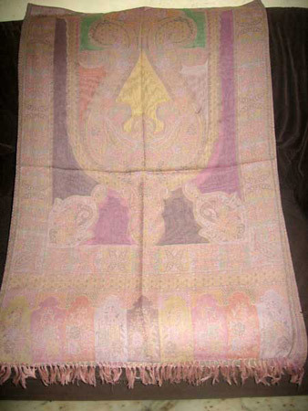 Woolen Jamawer - Wool, 70x100 cm, Pink | Soft Texture, Warmth, Elegant Design, Durable, Lightweight, Fringed Finish