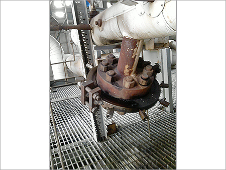 Steam Blind Flange Leak Ring Clamp Service