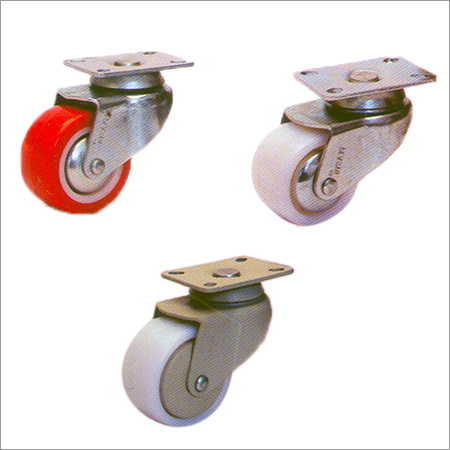 Swivel Caster - Heavy-Duty Nylon Wheel 2" x 1 1/4" | Zinc Plated Housing, Optimal Load Capacity Up to 280 Kgs, Precision Ball Bearing